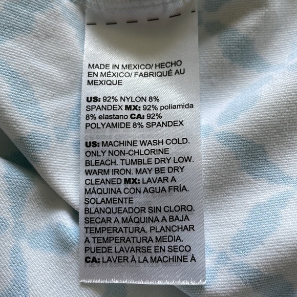 Chico’s Women’s Patterned Tank Top White/Turquoise L - Picture 5 of 5